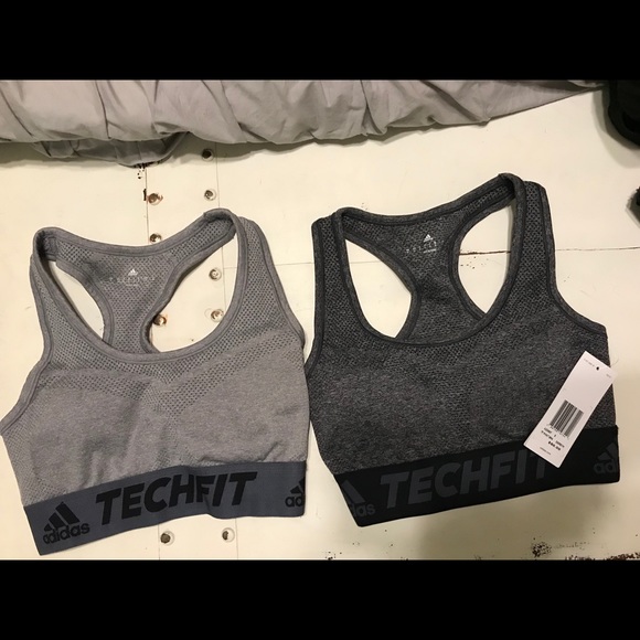 adidas grey sports bra